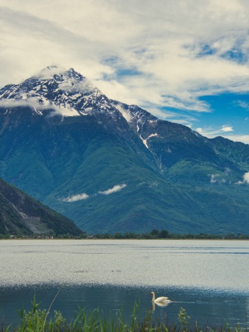Recuerdo de El lago de Mezzola