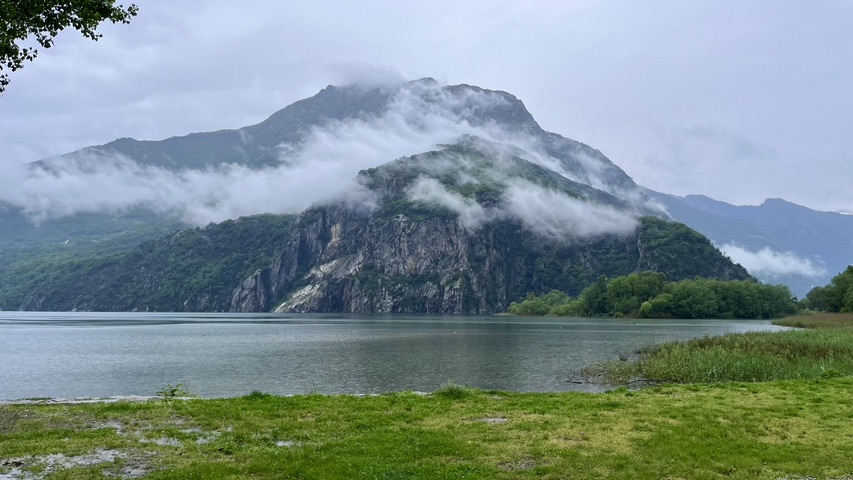 Recuerdo de El lago de Mezzola