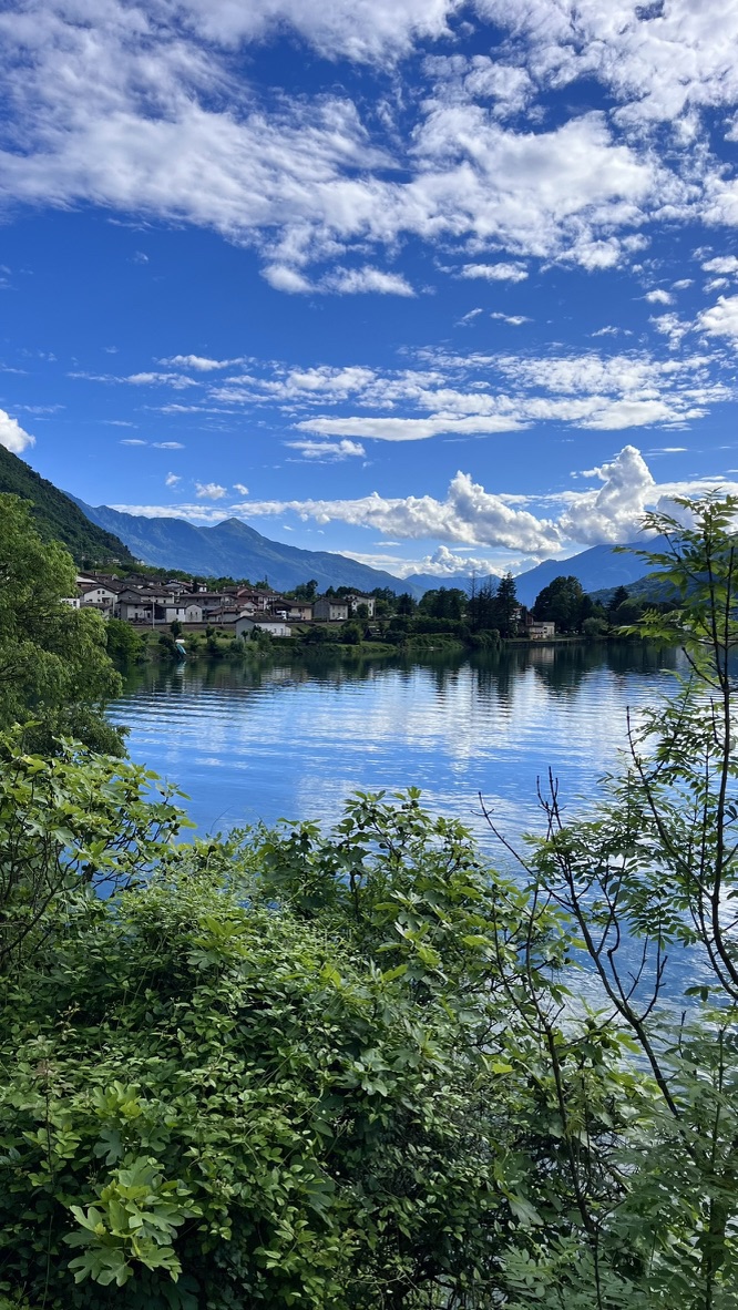 Recuerdo de El lago de Mezzola